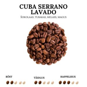 Cuba Serrano Lavado kokybės alkoholis